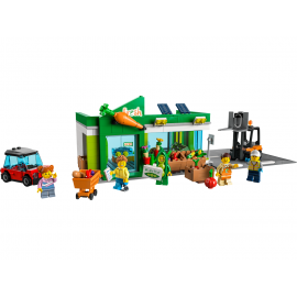 LEGO City Negozio di Alimentari, Carrello Elevatore, Frutta e Verdura  Giocattolo, 60347