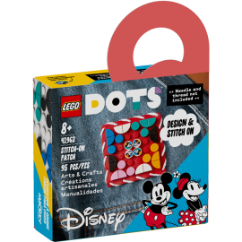 Patch stitch-on Topolino e Minnie - Lego Dots 41963