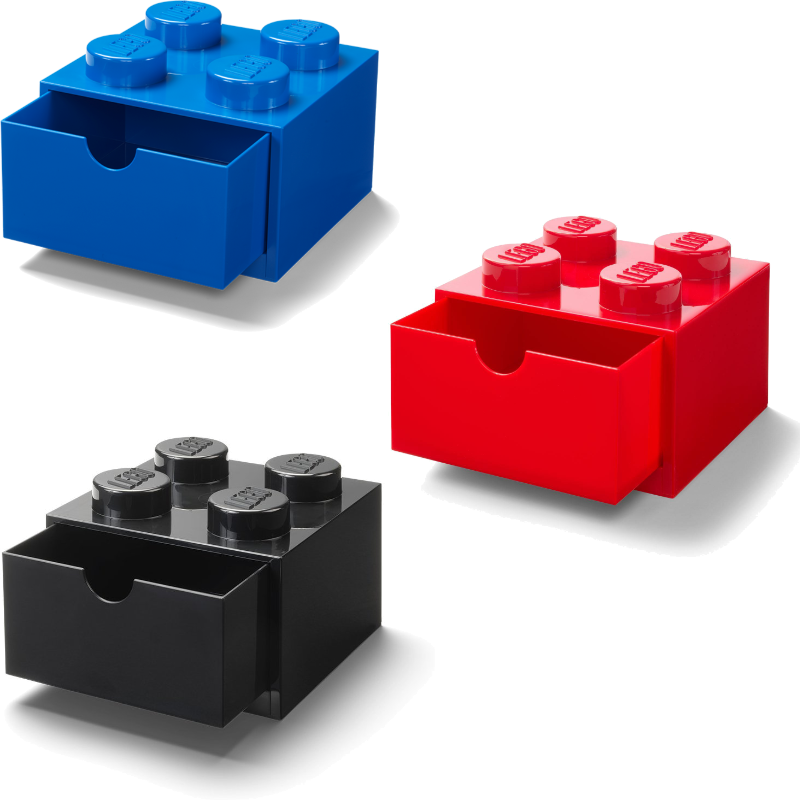 Lego Box 4, Mini Contenitore Lego a 4 Bottoncini, Scatola Snack, Azzurro,  4.6 x 4.6 x 4.3 cm : : Giochi e giocattoli