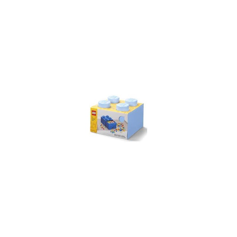 Contenitore Lego Brick 4  Cassetto Medio- Azzurro - Lego 4005a