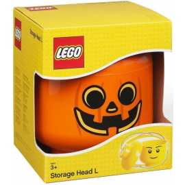 Contenitore Lego Testa Halloween Arancione - Lego Accessori